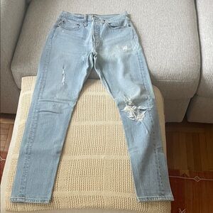 Levi's Light Blue Button-Fly Jeans
